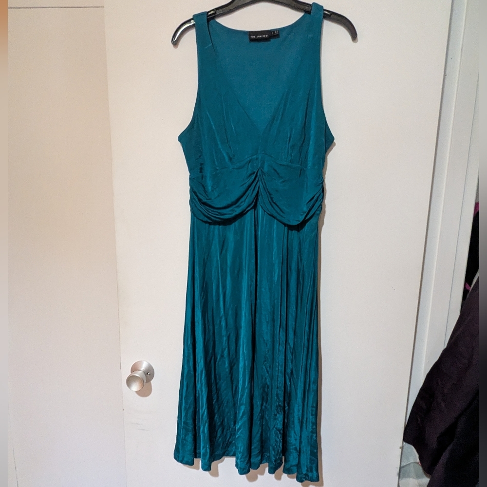 The Limited Teal Midi Dress